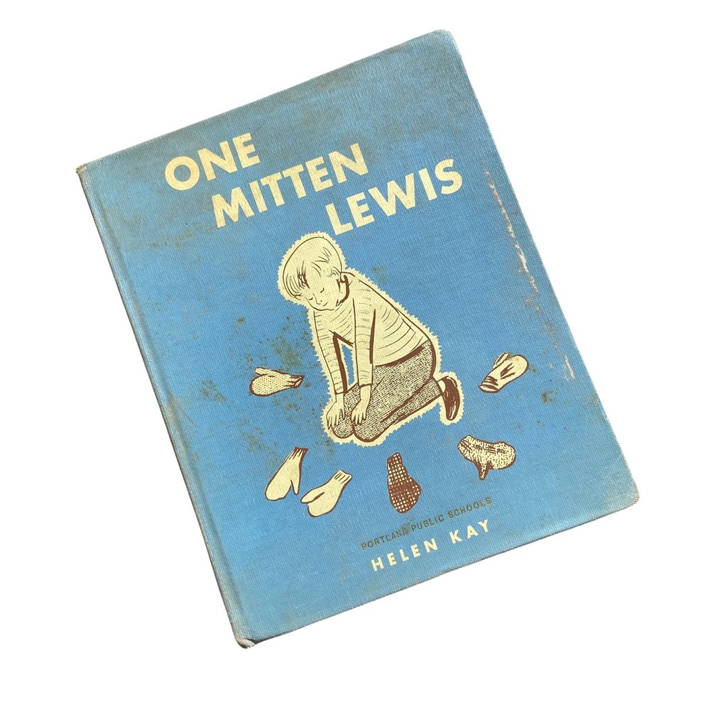 One Mitten Lewis by Helen Kay Vintage Hard Cover Book